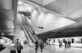 Gottlieb Paludan Architects vinner to t-banestasjoner i Oslo